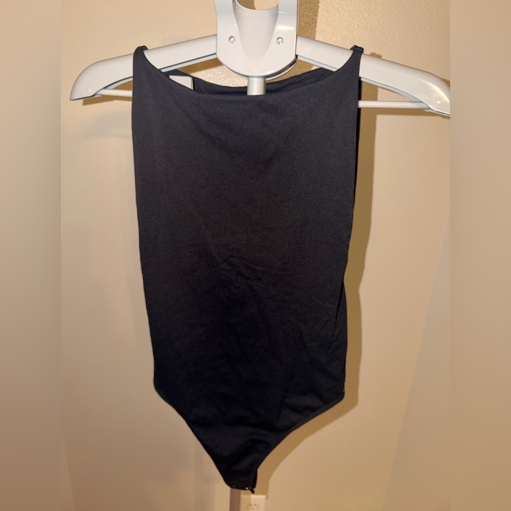 Free People Intimately Black Stretch Sleeveless Bodysuit